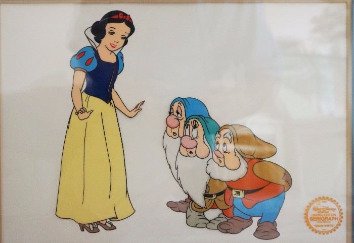 Limited edition Walt Disney serigraph from Snow White