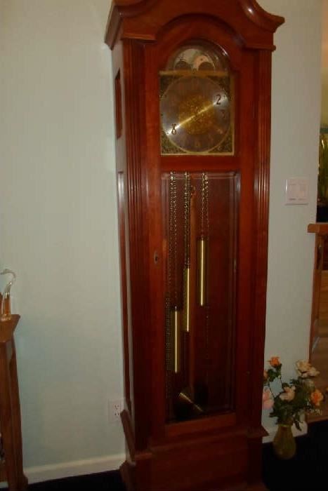 grandfather clock, missing hands