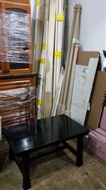 COFFEE TABLES, WOOD DRAPERY POLES, MARBLE TOPS, WOOD TRIM FOR DOORS....