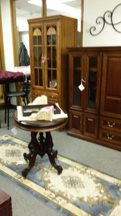 GORGEOUS FURNITURE, IRON WALL SCONCE, BED RUFFLES, MATERIAL, DECORATOR ITEMS, *NEW* WOODEN CORBELS!