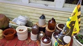 Crocks and Wiskey Jugs