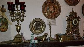 Brass Plates, Candlelabra's, Brass Items