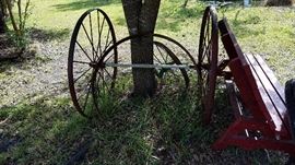 Iron Wheels with Axel, Single Iron Wheel, Iron Barrel Band
