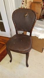 Single 1920's Oak Chair