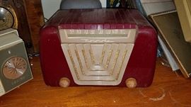 Motorola Red Bakelite Radio