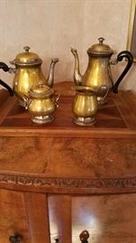 4 Pc Silver Plate Tea/Chocolate Set