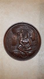 Carved Wood Plaque