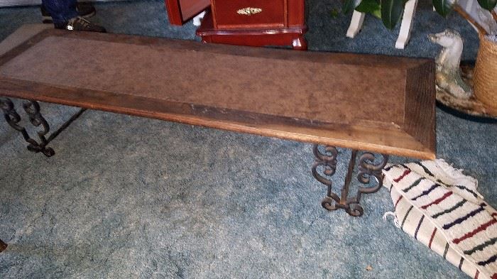 Wrought Base Bench