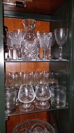 Waterford Wine glasses and Water Carafe