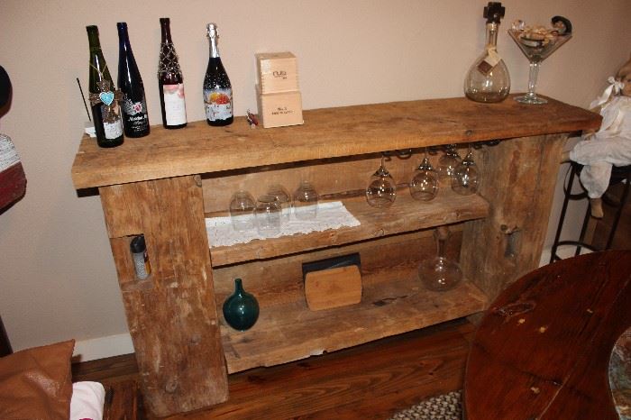 custom made wine rack bar
