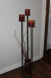 candlestick set, vase