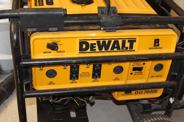DeWalt generator DG7000E