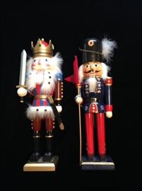 Toy Soldier & King Nutcrackers - 12" high  18.00 each 