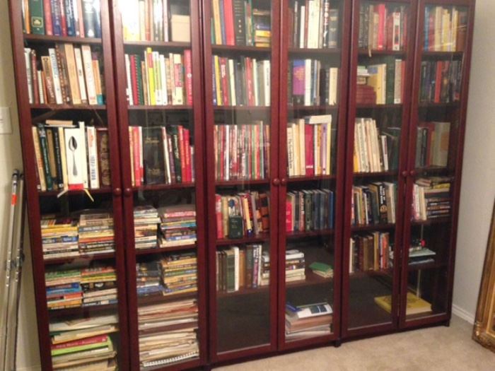 IKEA Glass Door Bookcases - 78"x 32" - 4 available  80.00 each 