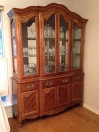French Influence China Cabinet - 62"wide x 82"tall x 18"deep  700.00