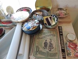 sewing notions, 1800's magazine