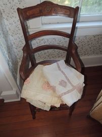 Pair of Eastlake caned chairs