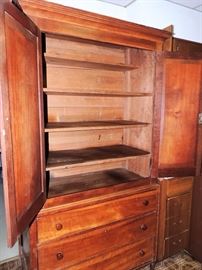 Interior of cupboard