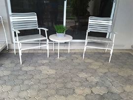 Patio table  chairs