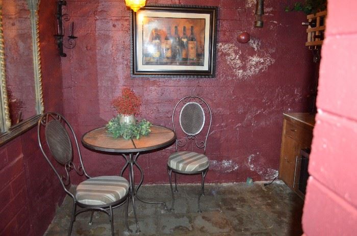 Bistro table & chairs 