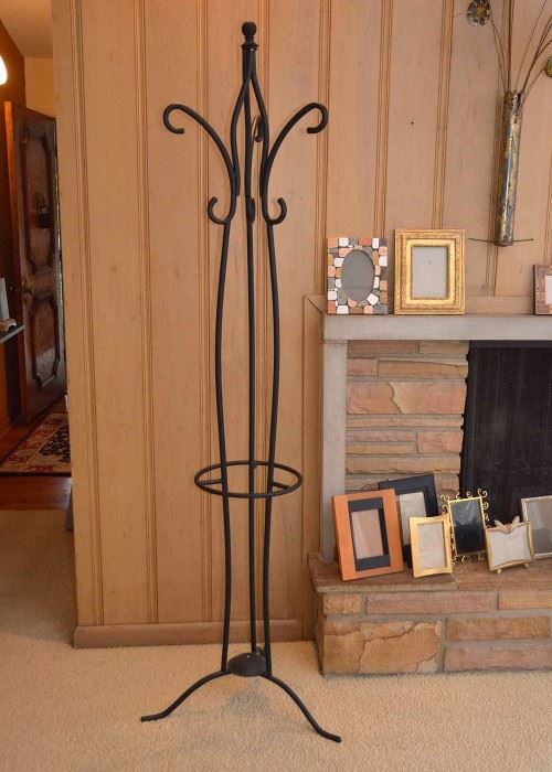 Black Metal Coat Rack