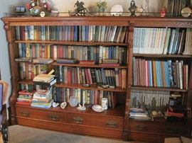 open bookcase