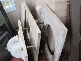 Victorian marble bathroom sinks