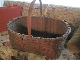 large handled Victorian basket
