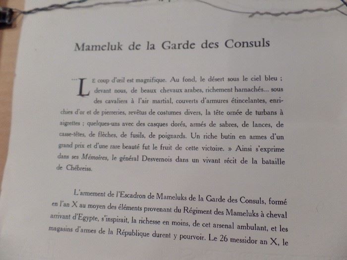 MAMELUK DE LA GARDE DES CONSULS print