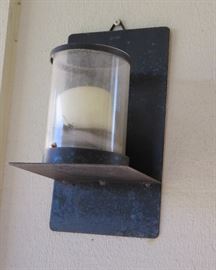 IRON WALL CANDLE HOLDER