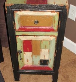 FUN PAINTED SIDE TABLE