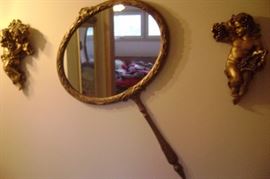 1960's giant " hand mirror " mirror