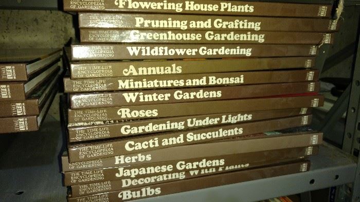 Lots of books....gardening books