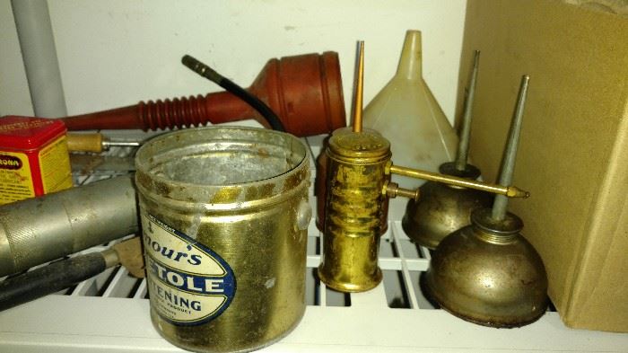Old oil cans