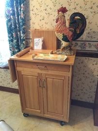 Home Styles Oak Natural Finish - NEW.  Rolling Cart