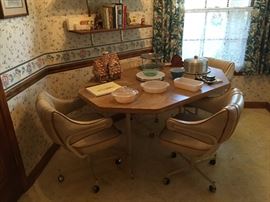 Vintage rolling club chairs-  Kitchen Table