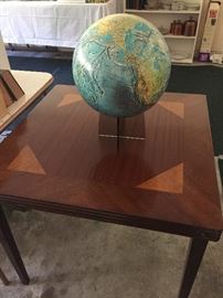 Vintage Card Table  -  Globe