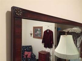 Close up of large Mirror. 