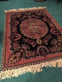 Persian Isfahan Rug - Hand Knotted.  Wool with silk highlights.  