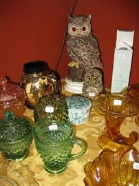 colored glass ware