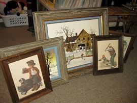 assortment of art work