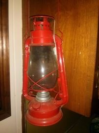 Vintage Red Lamp