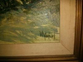 Vintage Signed Oil Painting