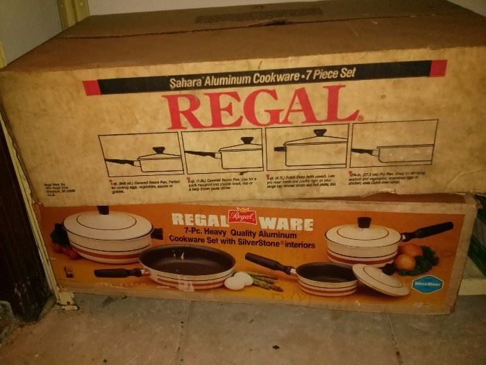 Vintage Regal 7 piece cookware never opened
