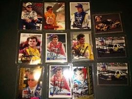 Signed Nascar Cards