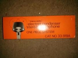 Vintage Radio Shack condenser microphone