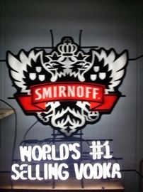 Smirnoff Worlds #1 Selling Vodka Neon Sign