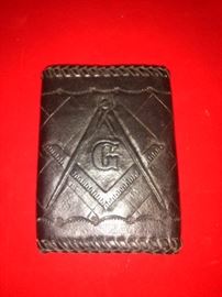 Black Masonic Wallet