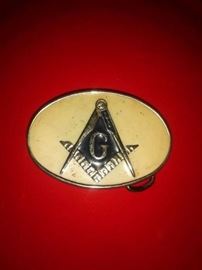 Vintage Masonic Buckle