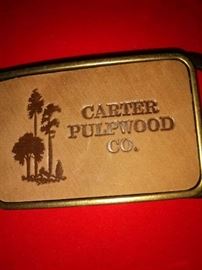 Carter Pulpwood Co. Buckle